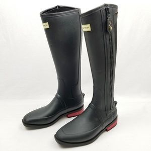 hunter wellesley rubber riding boot